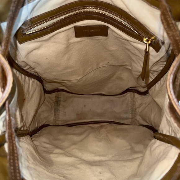 Saint Laurent Hedi Slimane Western/Cowboy Fringe Festival Backpack in Tan Suede - Picture 14 of 16